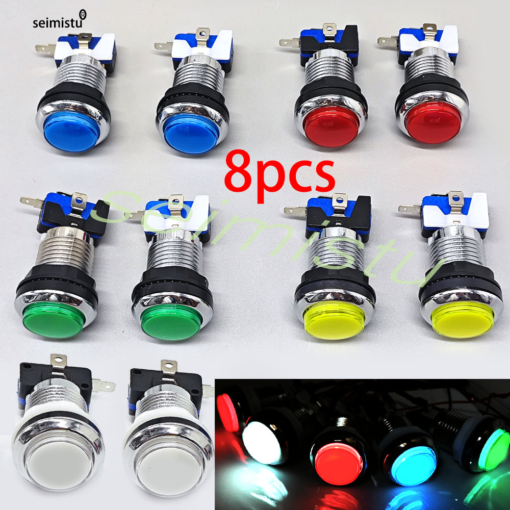 Arcade Button Pcb - 33mm Arcade Button Push LED Light