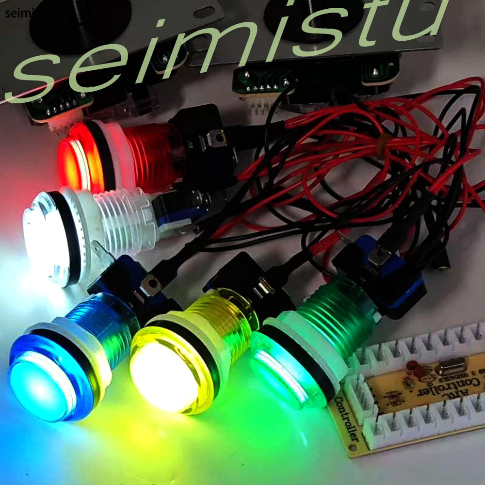 5V 12V Light Push Button 33mm  - Arcade Button Pcb 评论和价格