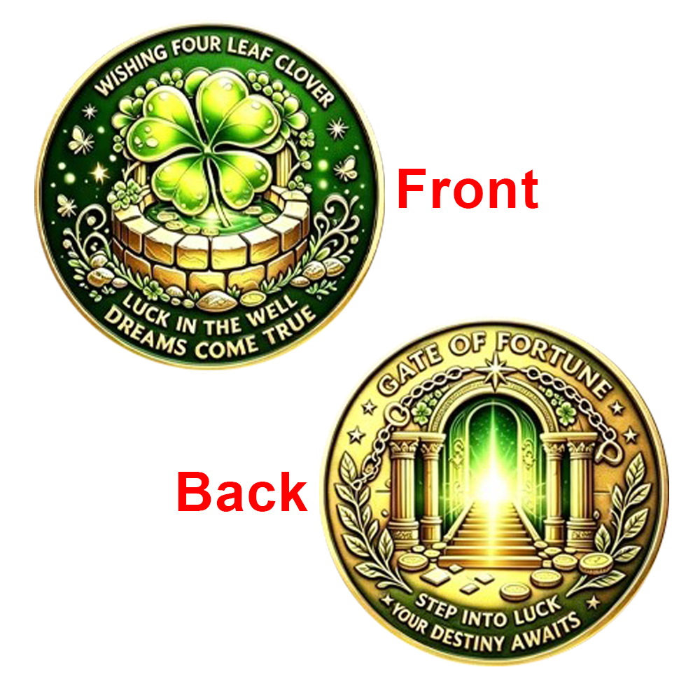 5pcs Wishing Four Leaf Clover  - Token Coin Mechanism 评论和价格