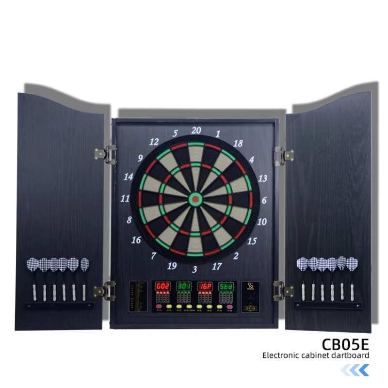 Luxury Wooden Electronic Dart  - Electronic Dartboard Cabinet 评论和价格
