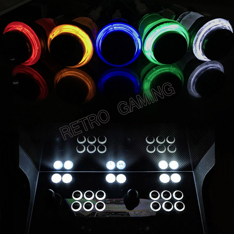 12pcs 6 Colors Arcade LED Push - Arcade Button Pcb 评论和价格