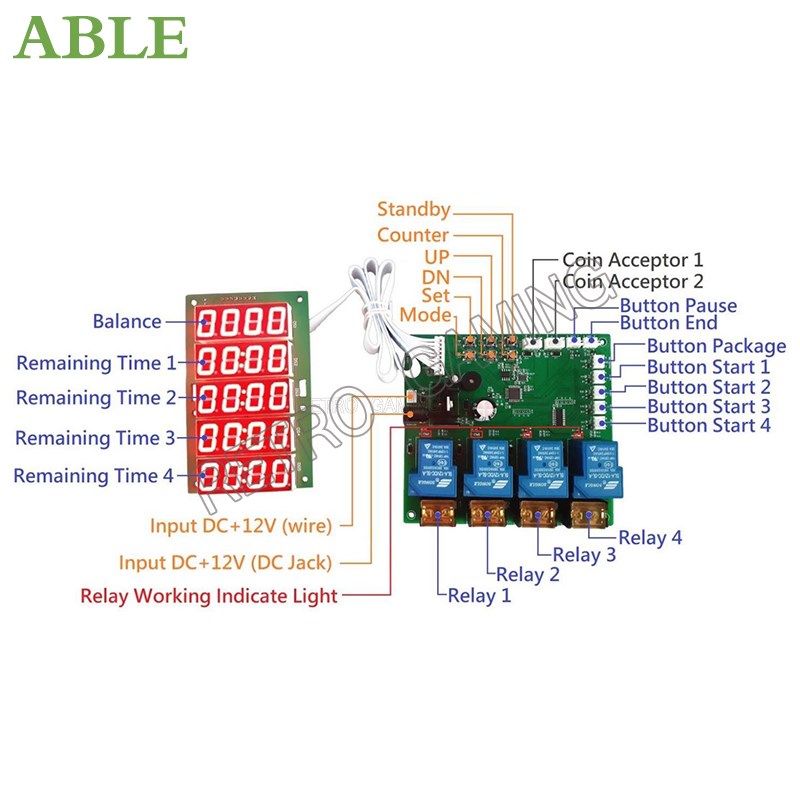 JY-215 Inbuilt Counter 4 Chann - Token Coin Mechanism 评论和价格