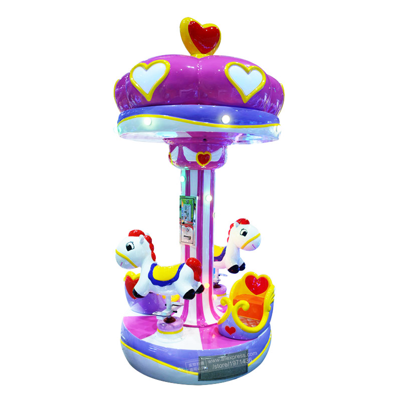 Electric Carousel Horse 3 Pers - Coin Operated Kiddie Ride 评论和价格